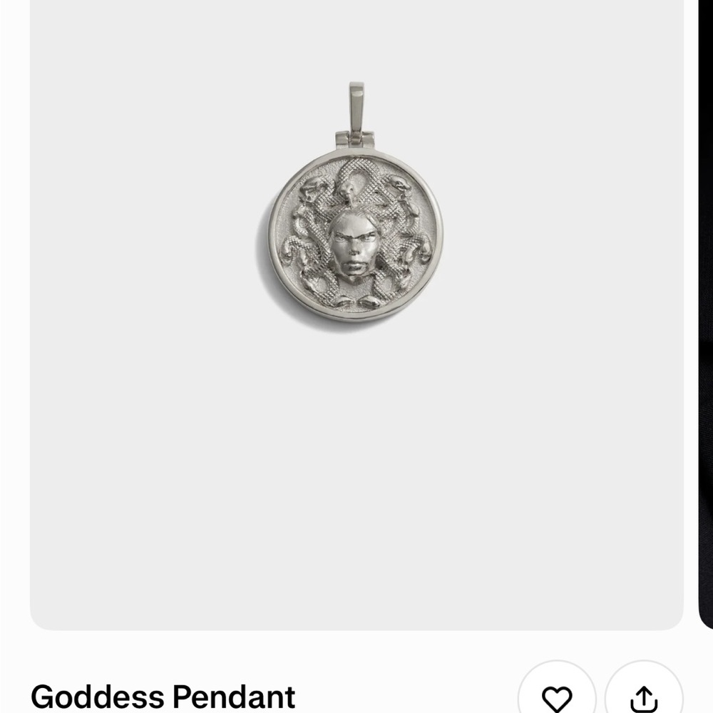 New awe inspired Silver Medusa Pendant